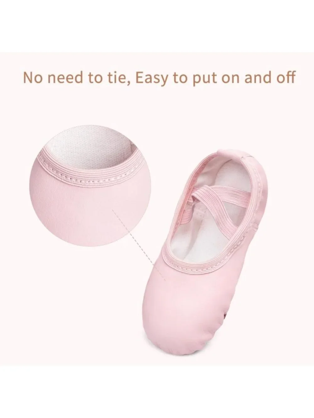 Professional Dance Slippers for Kids - Close-Fit PU Ballet Shoes for Girls
